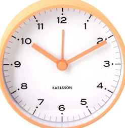 Réveil rond 9 cm Circus Rings (Orange)