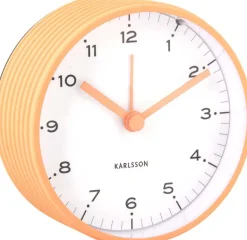 Réveil rond 9 cm Circus Rings (Orange)