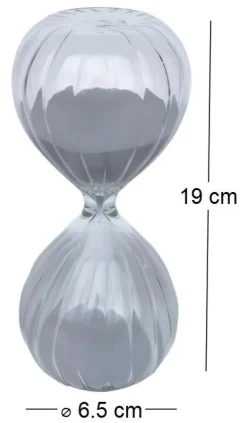 Sablier en verre strié 15 min