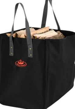 Sac à bûche en tissu Flames