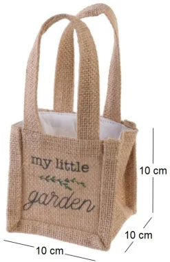Sac à plantation en jute plastifiée My Little Market (10 cm)