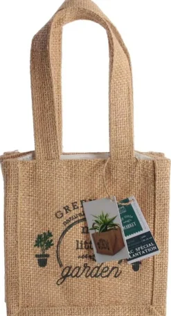 Sac à plantation en jute plastifiée My Little Market (14 cm)