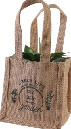 Sac à plantation en jute plastifiée My Little Market (14 cm)