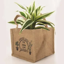 Sac à plantation en jute plastifiée My Little Market (14 cm)