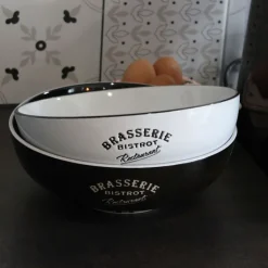 Saladiers en grès Brasserie bistrot (Lot de 2)