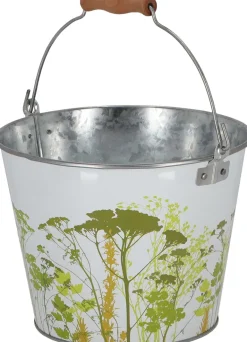 Seau en métal avec décor Herbe (5 litres)