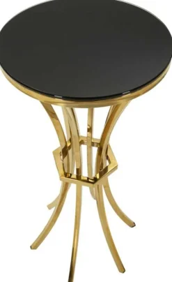 Sellette en métal et verre Shanty (40 x 81 cm)
