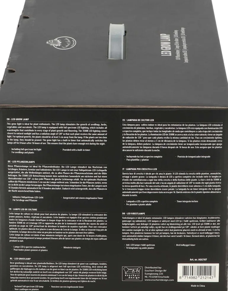 Serre avec lampe de croissance design (Blanc)