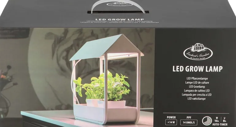 Serre avec lampe de croissance design (Blanc)