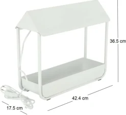 Serre avec lampe de croissance design (Blanc)