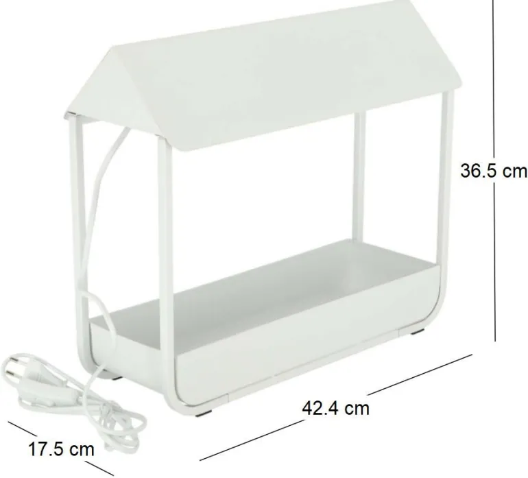 Serre avec lampe de croissance design (Blanc)
