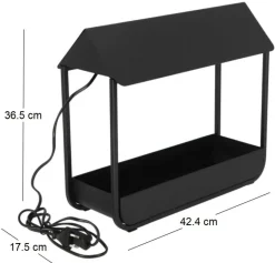 Serre avec lampe de croissance design (Noir)