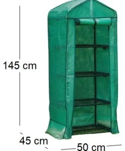 Serre de jardin 4 étages avec housse Grow