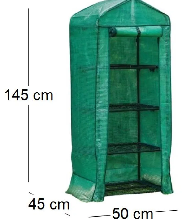 Serre de jardin 4 étages avec housse Grow