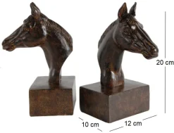 Serre-livres tête de cheval (Lot de 2)
