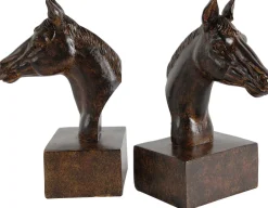 Serre-livres tête de cheval (Lot de 2)