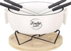 Service à fondue à la bougie 4 personnes