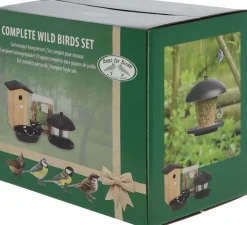 Set abri mangeoire et graines oiseaux (Pour oiseaux du jardin)