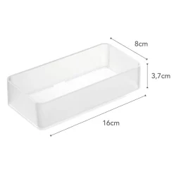 Set de 2 boîtes de rangement empilables Tower (16 x 8 x 3,7 cm)