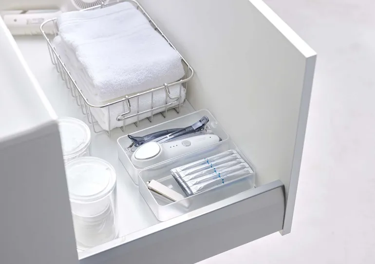 Set de 2 boîtes de rangement empilables Tower (16 x 8 x 3,7 cm)