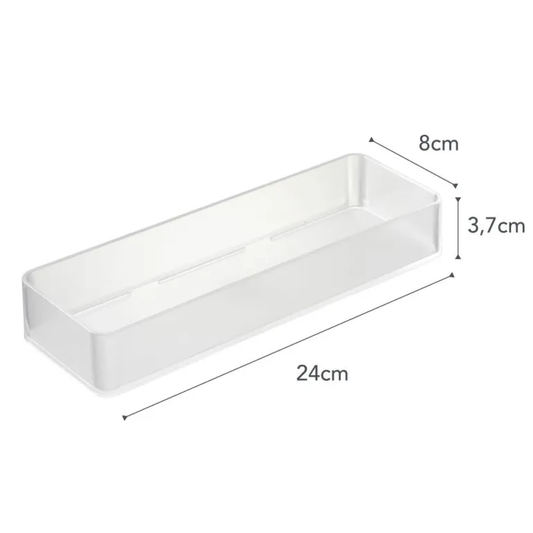 Set de 2 boîtes de rangement empilables Tower (24 x 8 x 3,7 cm)