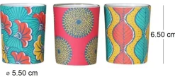 Set de 3 bougies parfumées Votives Batik