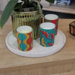 Set de 3 bougies parfumées Votives Batik