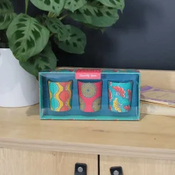 Set de 3 bougies parfumées Votives Batik