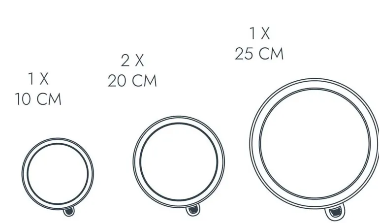 Set de 4 couvercles fraîcheur Green attitude (Gris)