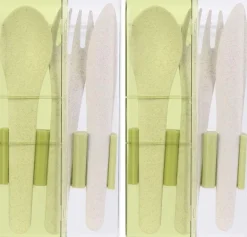 Set de couverts à emporter Eco concept (Lot de 2) (Vert)