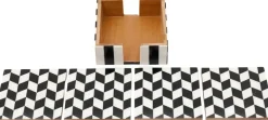 Set de 4 dessous de verre avec support