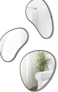 Set de 3 miroirs finition métallique Hubba