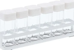 Set de 6 pots à épices avec support Tower