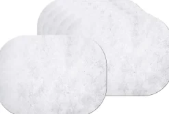 Set de table bords arrondis effet marbre 45 x 33 cm (Lot de 6)