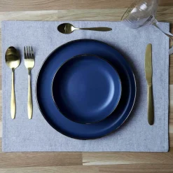 Set de table en coton Black forest 35 x 45 cm (Lot de 6) (Vert olive)