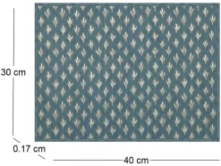 Set de table en vinyle 40 x 30 cm (Lot de 6) (Feuilles)