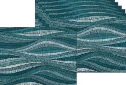 Set de table en vinyle 40 x 30 cm (Lot de 6) (Vagues)