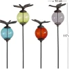 Set de 4 tuteurs boules colorées Animaux (Libellules)