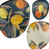 Set de 3 vide-poches en métal (Citrus ovale)