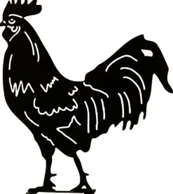 Silhouette animal en métal Garden (Coq)