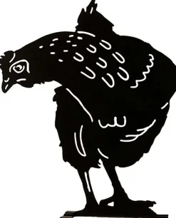 Silhouette animal en métal Garden (Poule)