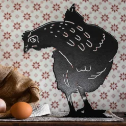 Silhouette animal en métal Garden (Poule)