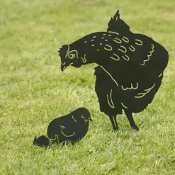 Silhouette animal en métal Garden (Poule)