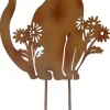 Silhouette en fer Chat 38 x 76 cm