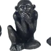 Singes en résine Ne pas voir - entendre - parler (Lot de 3) (Modèle 1)