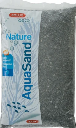 Sol décoratif Aquasand basalte noir 5kg