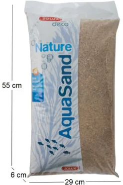 Sol décoratif Aquasand nat rivière 12kg