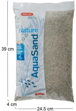 Sol décoratif Aquasand naturel quartz moyen 5kg