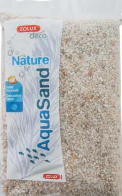 Sol décoratif Aquasand naturel quartz blanc 1kg