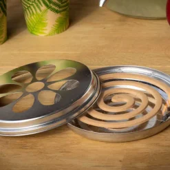 Spirales citronelle dans brûleur en métal (Lot de 6)